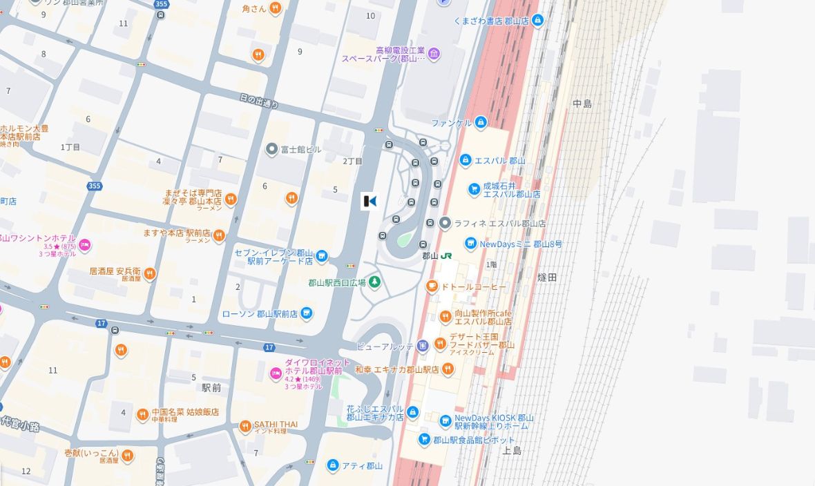 郡山駅西口 郡山貸切バス乗降所