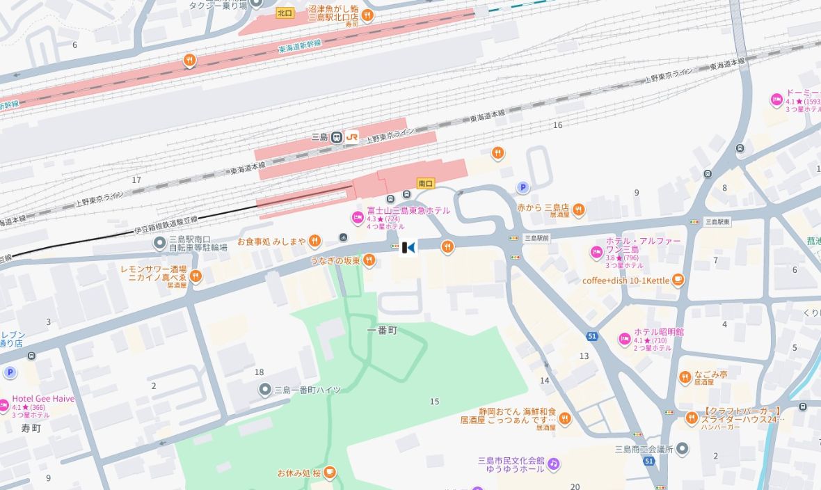 三島駅南口　スルガ銀行前