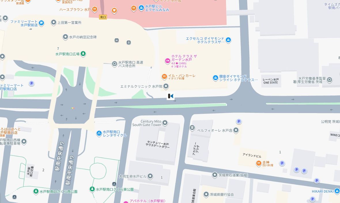 水戸駅南口 ホテルテラスザ・ガーデン水戸前