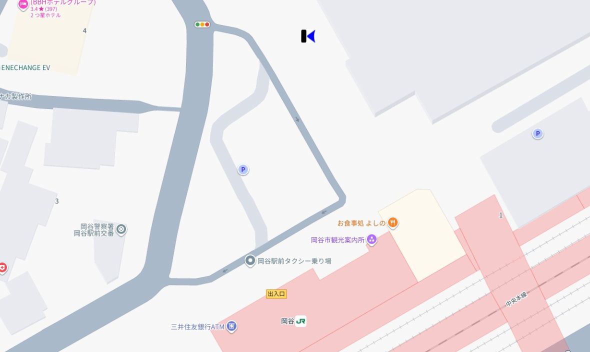 岡谷駅北口　バス専用ロータリー