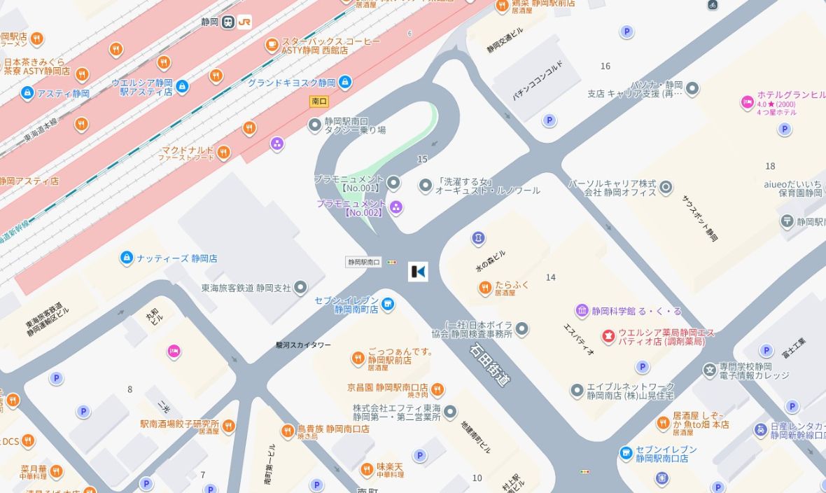 静岡駅南口　スルガ銀行静岡南支店