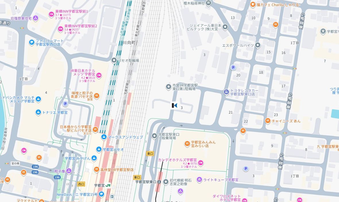 宇都宮駅 東口