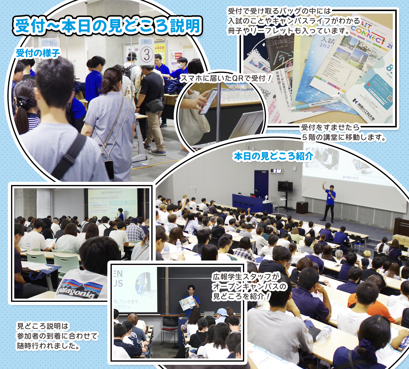 受付〜本日の見どころ紹介